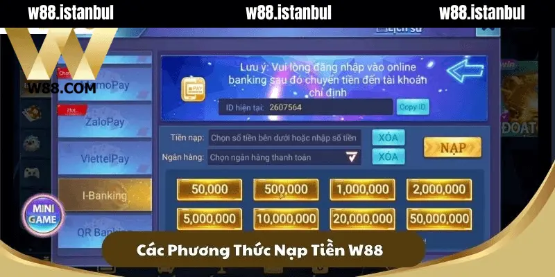 Nạp Tiền W88