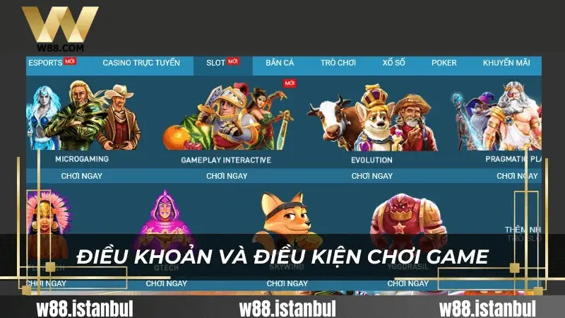Điều Khoản Đăng Ký Tài Khoản Tại W88
